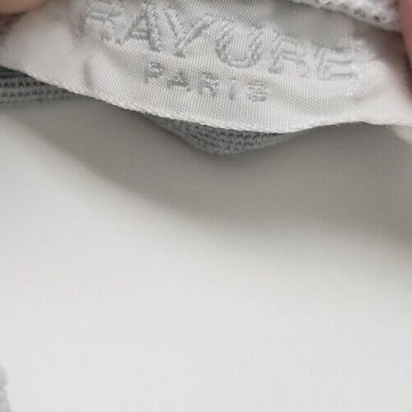 Rayure Paris White Black Polyamide Numbers Print zip Jacket Size 46 - Picture 9 of 9